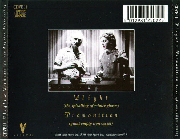 David Sylvian + Holger Czukay : Plight & Premonition (CD, Album, RE)