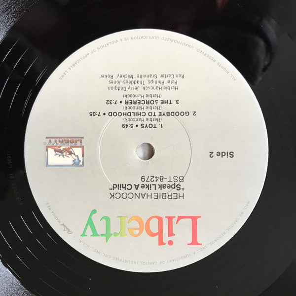Herbie Hancock : Speak Like A Child (LP, Album, RE)
