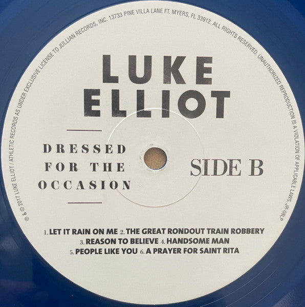 Luke Elliot : Dressed For The Occasion (LP, Album, Num, Blu)