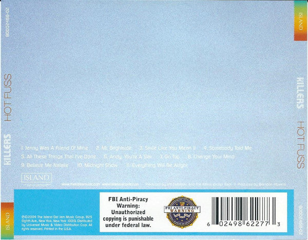 The Killers : Hot Fuss (CD, Album)