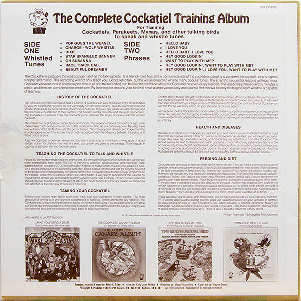 Unknown Artist : The Complete Cockatiel Training Album (LP, Album)