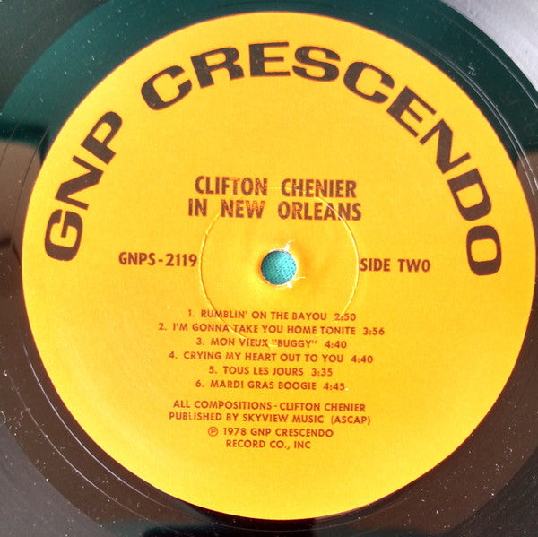 Clifton Chenier And His Red Hot Louisiana Band : In New Orleans (LP, Album)