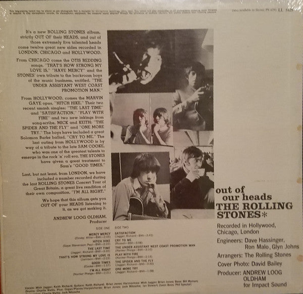 The Rolling Stones : Out Of Our Heads (LP, Album, Mono)