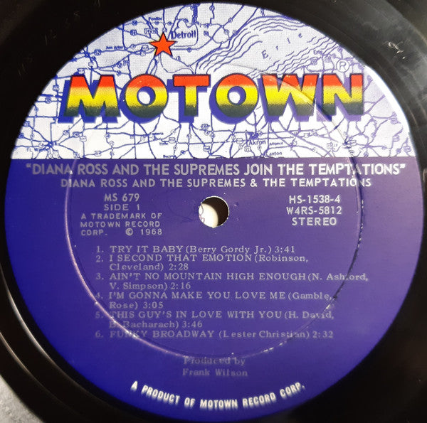 Diana Ross & The Supremes* Join The Temptations : Diana Ross & The Supremes Join The Temptations (LP, Album, Roc)