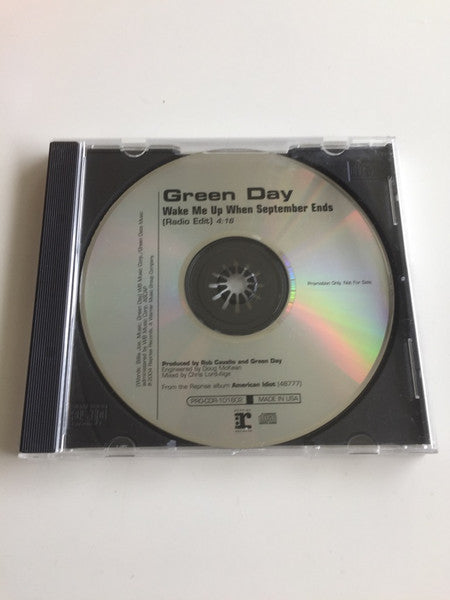 Green Day : Wake Me Up When September Ends (CD, Single, Promo)