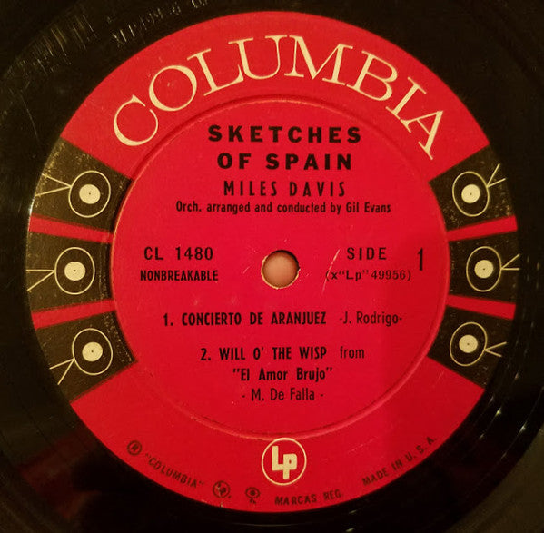 Miles Davis : Sketches Of Spain (LP, Album, Mono)