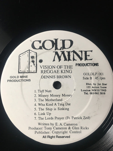 Dennis Brown : Vision Of The Reggae King (LP, Album)