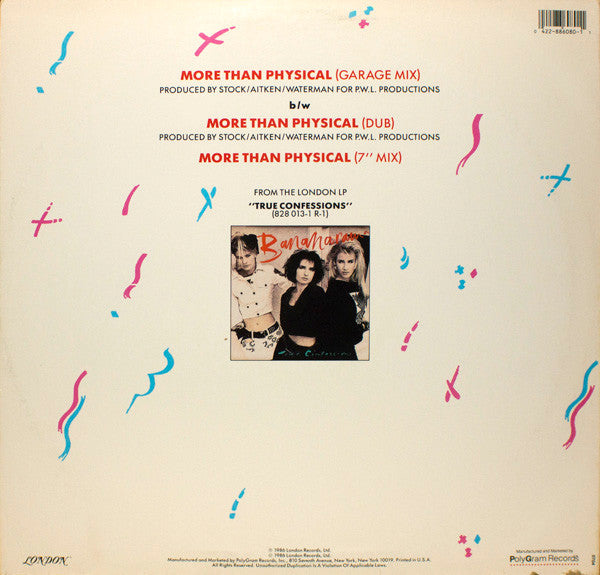 Bananarama : More Than Physical (12", Single, Promo)