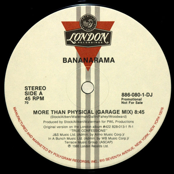 Bananarama : More Than Physical (12", Single, Promo)