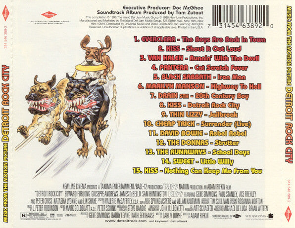 Various : Detroit Rock City (Music From The Motion Picture) (CD, Comp)
