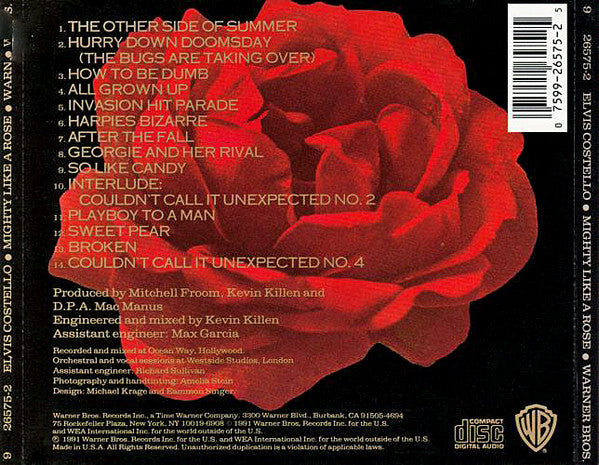 Elvis Costello : Mighty Like A Rose (CD, Album)