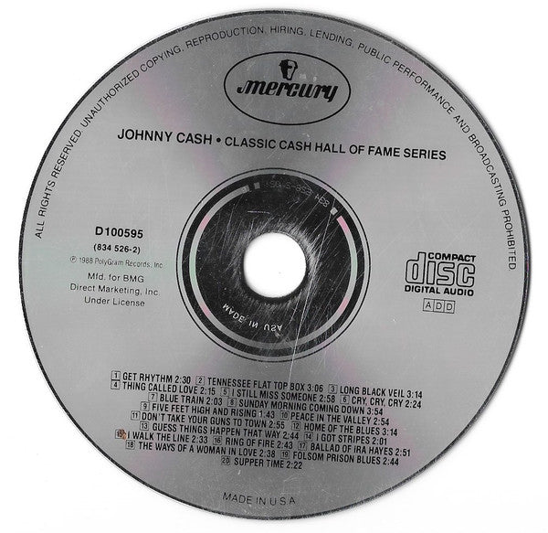 Johnny Cash : Classic Cash (CD, Club)