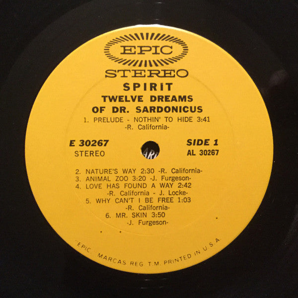 Spirit (8) : Twelve Dreams Of Dr. Sardonicus (LP, Album, Ter)