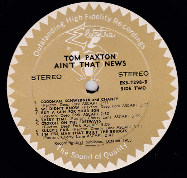 Tom Paxton : Ain't That News (LP, Album)