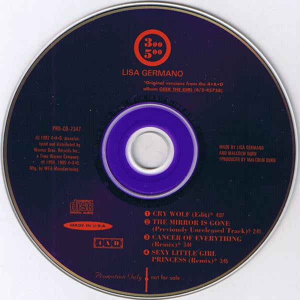 Lisa Germano : Cry Wolf (CD, Single, Promo)