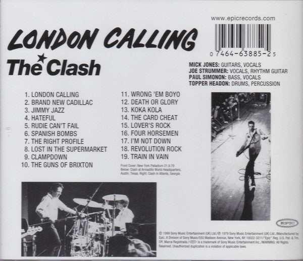 The Clash : London Calling (CD, Album, RE, RM, Out)