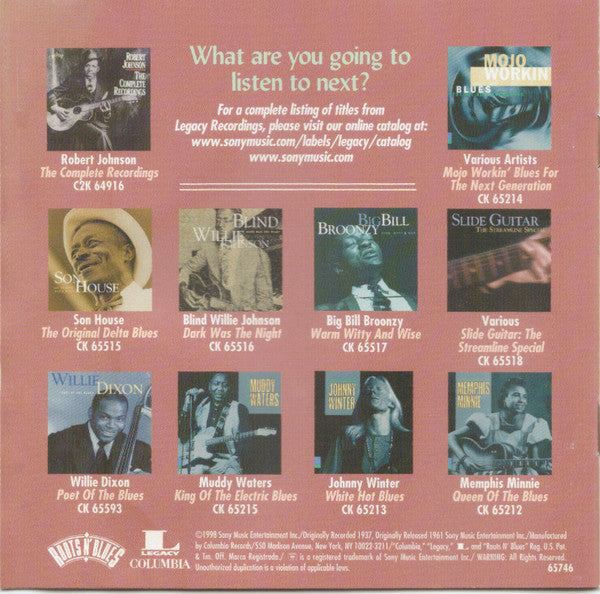Robert Johnson : King Of The Delta Blues Singers (CD, Comp, RE, RM)