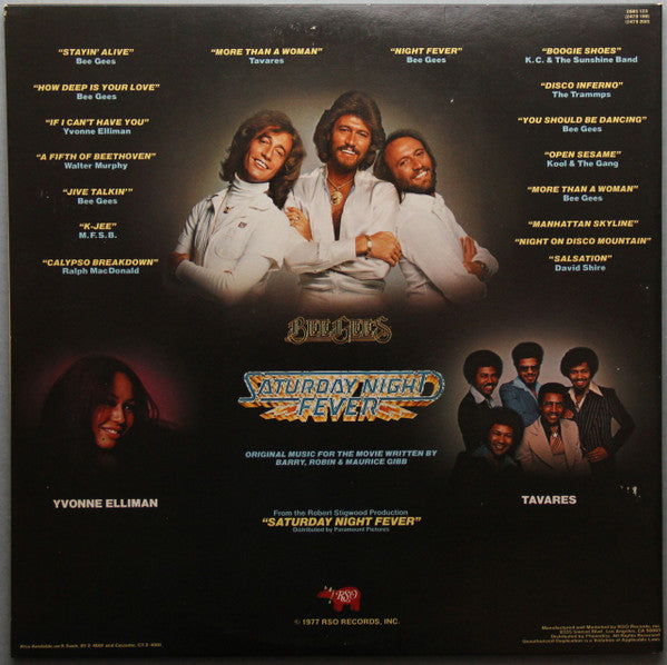 Various : Saturday Night Fever (The Original Movie Sound Track) (2xLP, Album, RP, Pit)