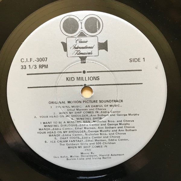 Eddie Cantor, Ethel Merman, Ann Sothern, Ruth Etting : Kid Millions / Roman Scandals (LP, Comp)
