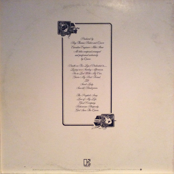 Queen : A Night At The Opera (LP, Album, RE, Emb)