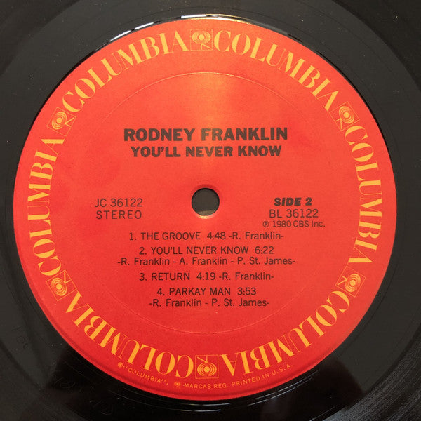 Rodney Franklin : You'll Never Know (LP, Album)