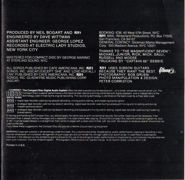 Kiss : Dressed To Kill (CD, Album, RE, PDO)