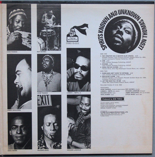 Leon Thomas : Spirits Known And Unknown (LP, Album, RE, Pre)