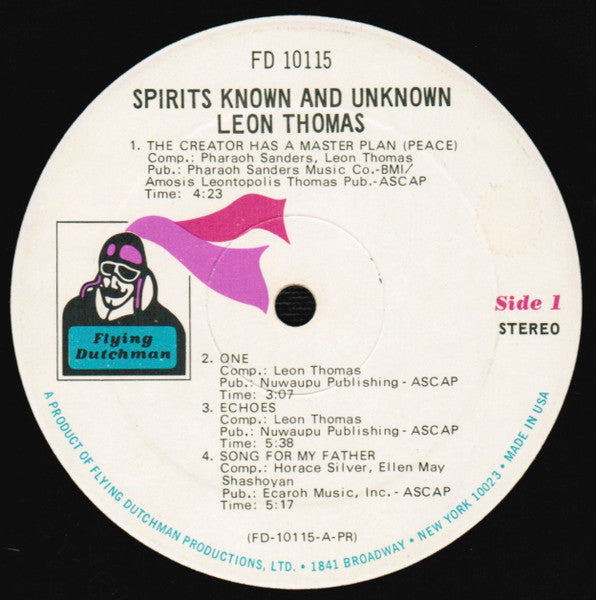 Leon Thomas : Spirits Known And Unknown (LP, Album, RE, Pre)