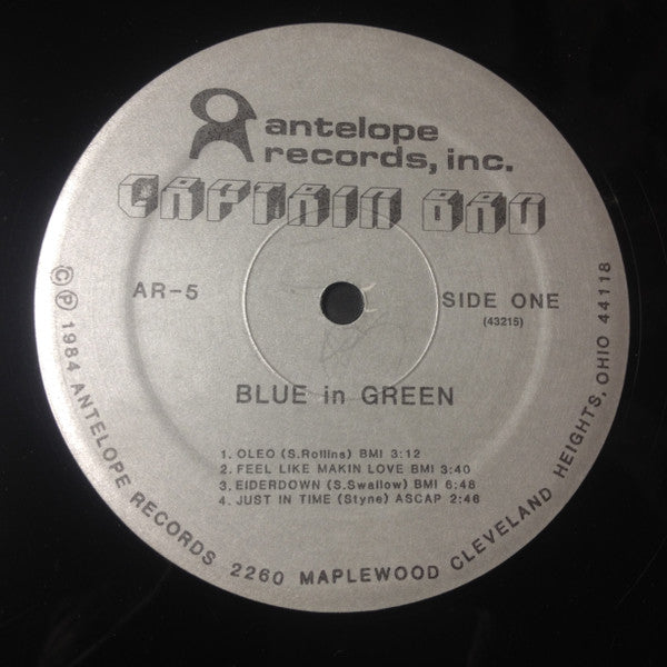 Captain Bad : Blue In Green (LP, Album)