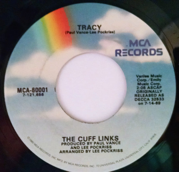 The Cuff Links : Tracy / Where Do You Go? (7", Single, RE)