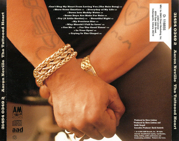 Aaron Neville : The Tattooed Heart (CD, Album, Club)
