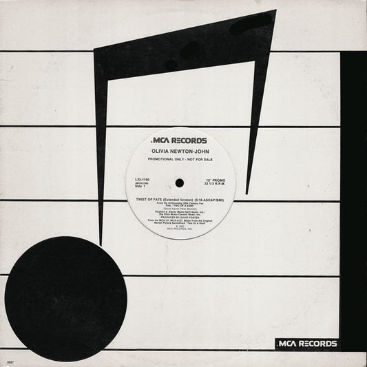 Olivia Newton-John : Twist Of Fate (12", Promo)