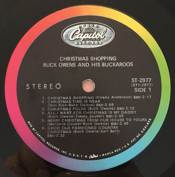 Buck Owens And His Buckaroos : Christmas Shopping (LP, Album, Scr)