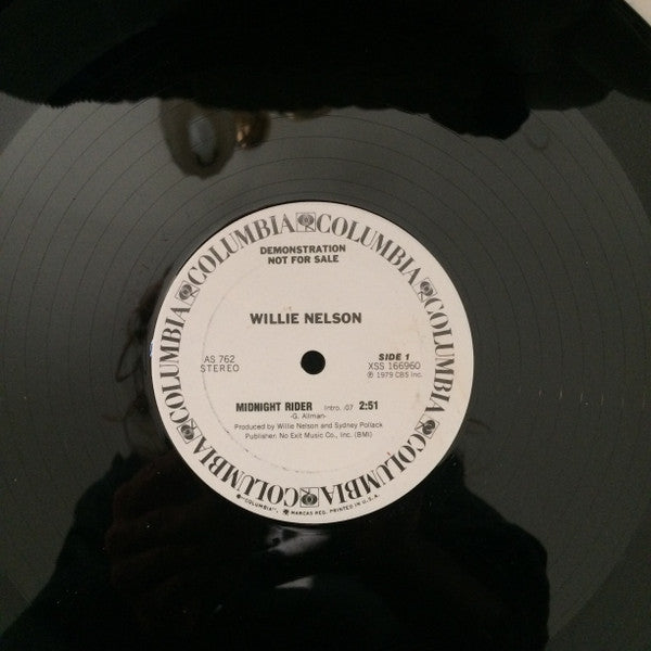 Willie Nelson : Midnight Rider (12", Single, Promo)
