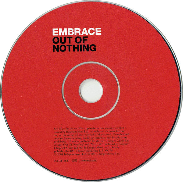 Embrace : Out Of Nothing (CD, Album)