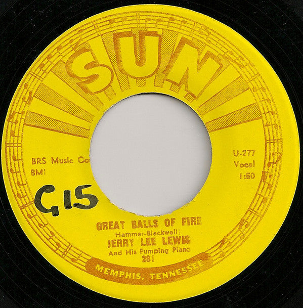 Jerry Lee Lewis : Great Balls Of Fire (7", Single, Unofficial)