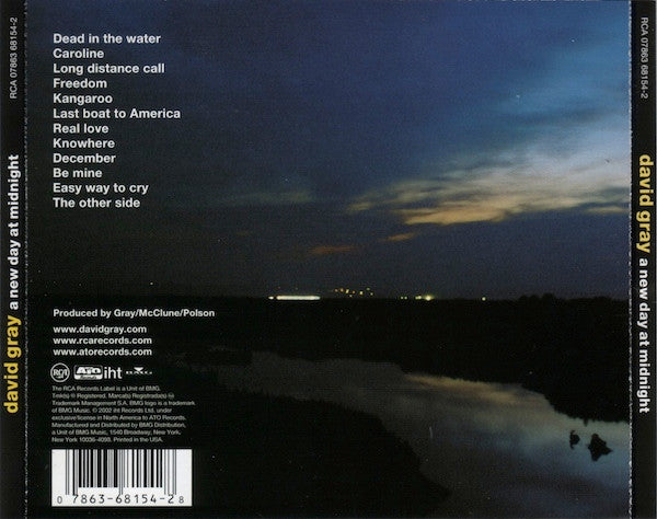 David Gray : A New Day At Midnight (CD, Album)