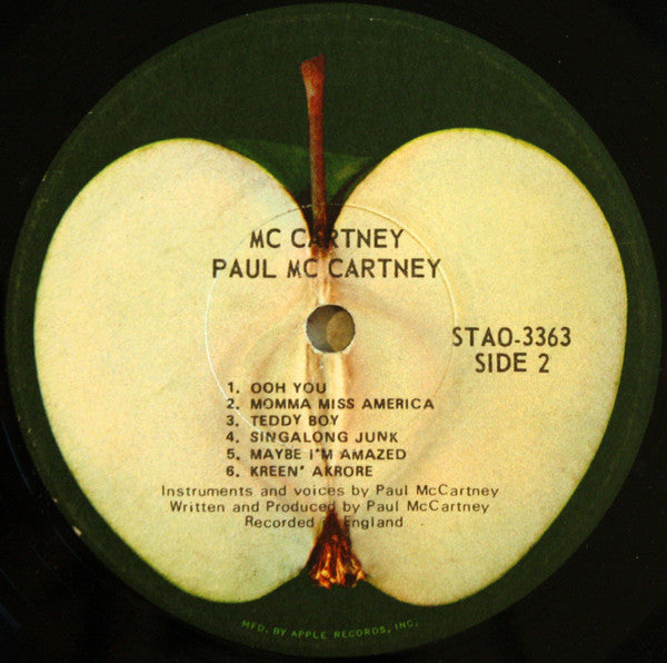 Paul McCartney : McCartney (LP, Album, Jac)