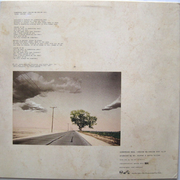 Mr. Mister : Something Real (Inside Me/Inside You) (12", Single, Promo)