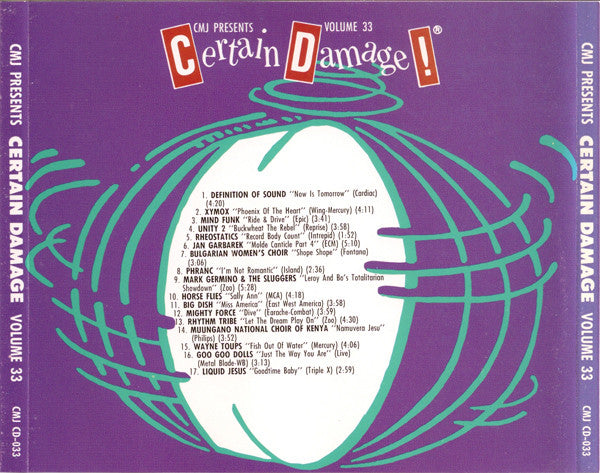 Various : CMJ Presents Certain Damage! - Volume 33 (CD, Comp, Promo)