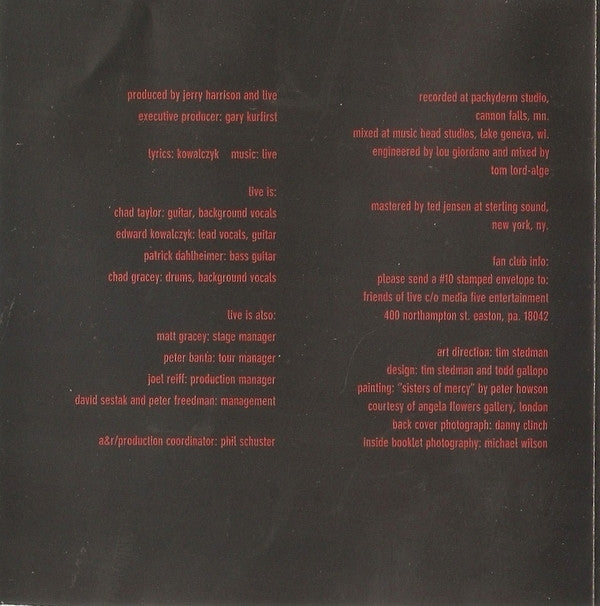 Live : Throwing Copper (CD, Album)