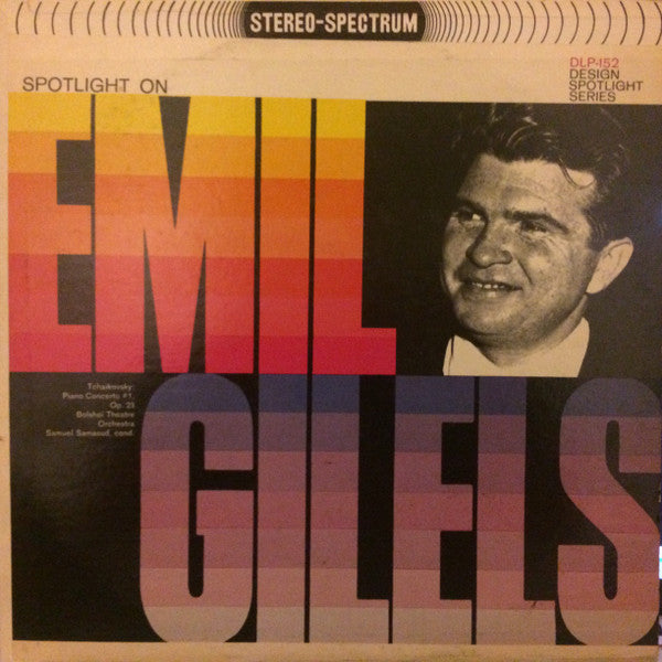 Emil Gilels - Pyotr Ilyich Tchaikovsky, Bolshoi Theatre Orchestra, Samuel Samosud : Piano Concerto #1, Op. 23 (LP)