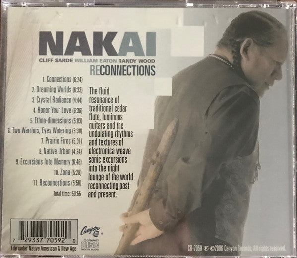 R. Carlos Nakai, Cliff Sarde, William Eaton (2), Randy Wood (6) : Reconnections (CD, Album)