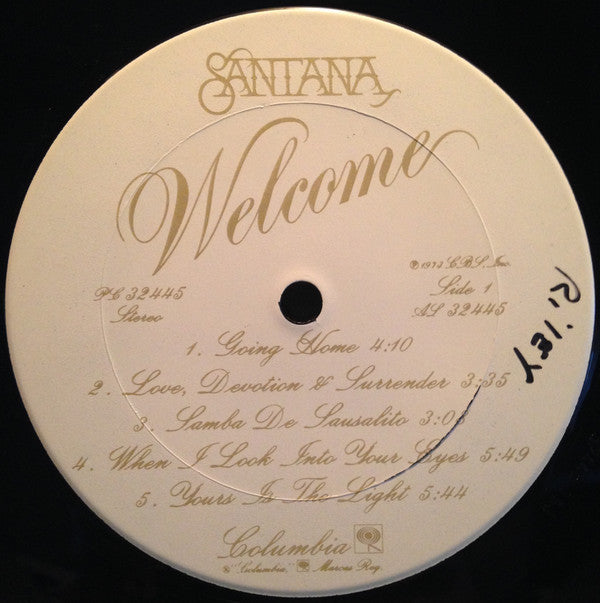 Santana : Welcome (LP, Album, CTH)