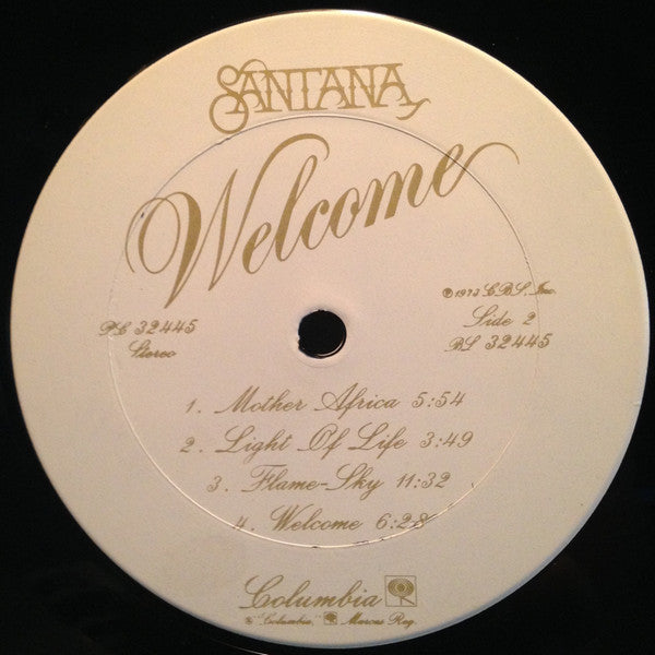 Santana : Welcome (LP, Album, CTH)