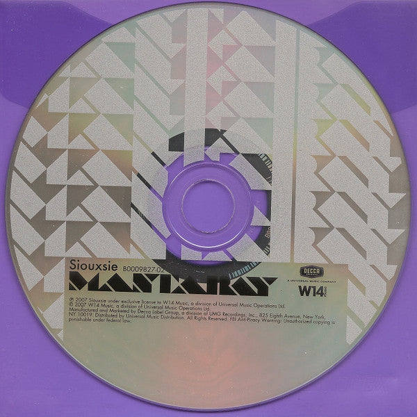 Siouxsie* : Mantaray (CD, Album)