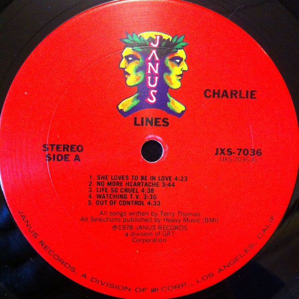 Charlie (5) : Lines (LP, Album, San)