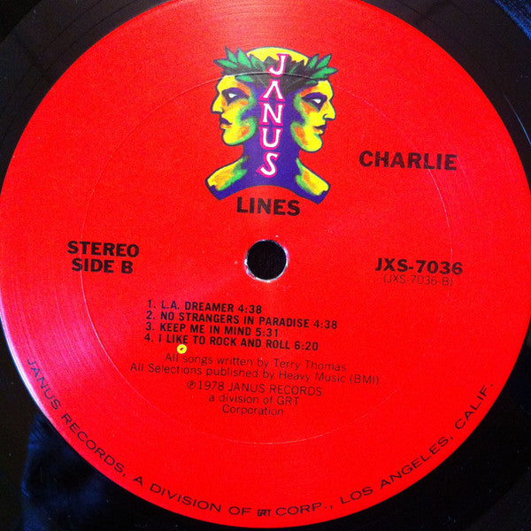 Charlie (5) : Lines (LP, Album, San)