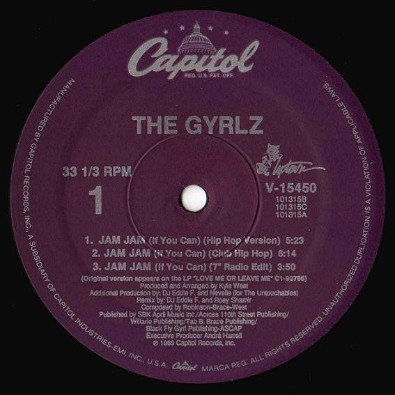 The Gyrlz : Jam Jam (If You Can) (12", Single)