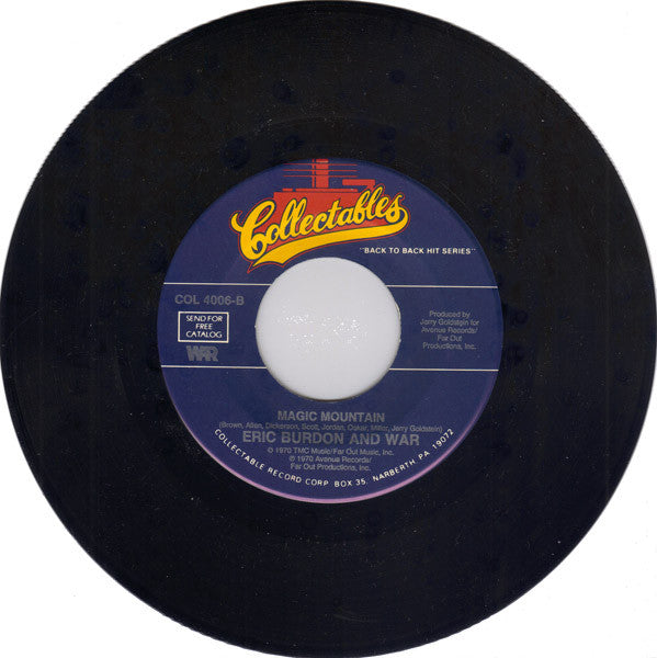 Eric Burdon & War : Spill The Wine / Magic Mountain (7", RE)